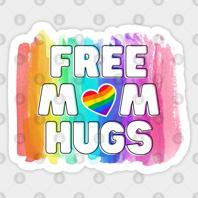 Free Mom Hugs LGBTQ Pride Sticker by DaniGirls